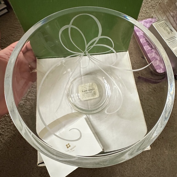 Kate Spade Lenox Full Lead Crystal Bowl In Box - Picture 5 of 11